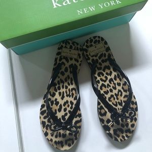 NEW! Kate Spade Leopard Rubber Sandals